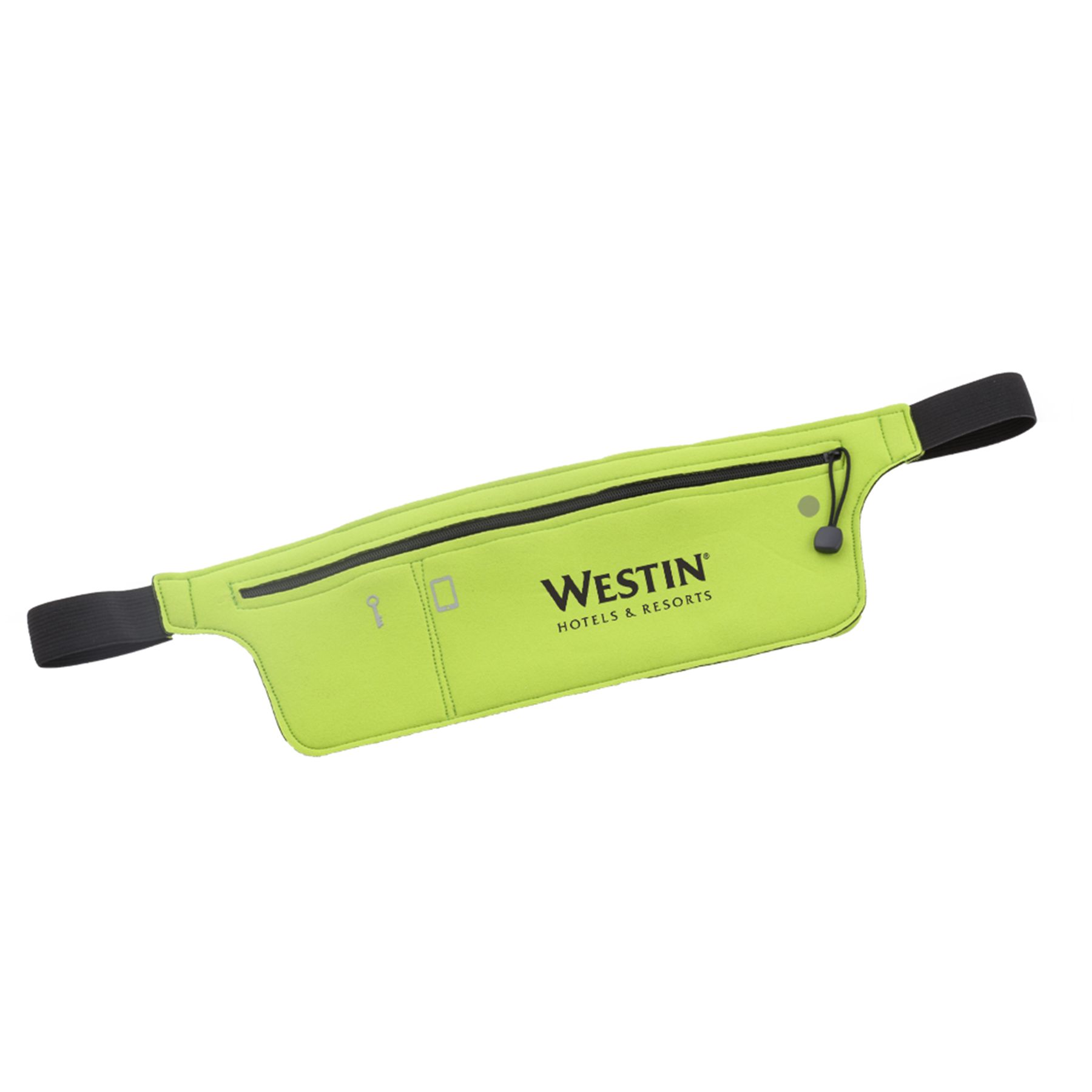 Running Belt With Front Pocket 13" W x 4" H